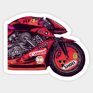 Akira Bike Transparent Sticker